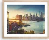 Gerahmtes Poster - Rahmen in heller Eiche - New York Brücke Produktbild-Vorschau 1