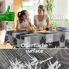 Tischdecke Wachstuch Premium Ornamente Grau Robust Produktbild-Vorschau 4