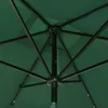 vidaXL Ombrellone con LED e palo in acciaio verde 2x3 m Anteprima dell’immagine prodotto 8