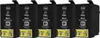 Five black ink cartridges are lined up against a white background. Produktbild-Vorschau