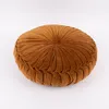 Kissen Samtkissen rund dunkles camel braun 60x12cm Produktbild-Vorschau 2