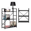ModernHome CWJ602480LG Holzregal mit Metallrahmen und 3 Produktbild-Vorschau 2