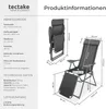 tectake® 2 Aluminium Gartenstühle klappbar mit Kopfteil und Produktbild-Vorschau 7