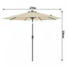 KINGSLEEVE® Sonnenschirm LED Beleuchtung UV Schutz 80+ Produktbild-Vorschau 16