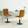 vidaXL Esszimmerstühle 2 Stk. Drehbar Braun Samt Produktbild-Vorschau 2