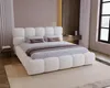 Lit rembourré BESILIO 120x200 Bouclé Boston – Lit avec Voir les images du produit 1