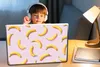 MuchoWow® Laptop Aufkleber Sticker Cover Banane - Rosa - Produktbild-Vorschau 3