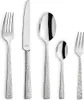 A set of five stainless steel cutlery pieces arranged on a white background. Anteprima dell’immagine prodotto