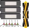 A set of cleaning accessories for a robot vacuum cleaner, including filters, a main brush, and side brushes. Podgląd zdjęcia produktu