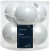 Weihnachtskugeln Glas 8cm 6 Stück - Winterweiss Produktbild-Vorschau 1