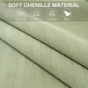 （90*180cm，Hellgrün）Chenille Sofakissenbezug Rutschfester Produktbild-Vorschau 4