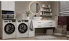 Badezimmer-Waschmaschinenschrank mit Türen POLA NP 1D WEISS Produktbild-Vorschau 3