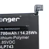 vhbw Akku kompatibel mit OnePlus HD1903, HD1905, 7T, HD1901 Produktbild-Vorschau 2