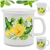 Kubek Emaliowany z Pokrywką 600ml Cytryny Uniwersalny do Podgląd zdjęcia produktu 1