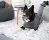 Hundebademantel / Haustiermantel, grau, Rückenlänge ca. 75 Produktbild-Vorschau 6