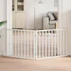 vidaXL Skladací plot pre psov 2 panely biely 160 cm Náhľad obrázku produktu 2
