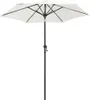vidaXL Ombrellone bianco sabbia 200 x 224 cm alluminio Anteprima dell’immagine prodotto 14