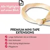 hair2heart Premium Mini Tape Extensions Echthaar - 12 Tapes Produktbild-Vorschau 3