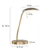 Tischlampe - bronze - Biron - glas metall - Ø 17cm - LED - Produktbild-Vorschau 8