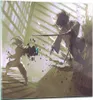 Bilder auf glas - Roboter Samurai Schwert Kämpfen - 70x70cm Produktbild-Vorschau 1
