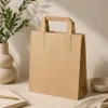 Papiertüten 18x9x22 cm Braun – Geschenktüten Set 250 Stück – Papiertragetaschen Podgląd zdjęcia produktu