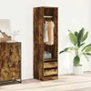 vidaXL Šatní skříň se zásuvkami Smoked Oak 50x50x200 cm Náhled obrázku produktu 2
