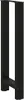 vidaXL Gambe per tavolo da bar nero 2 pezzi 40x(100-101) cm Anteprima dell’immagine prodotto 3