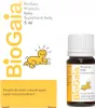 A product shot of BioGaia Protectis Baby drops, with the box on the left and the bottle on the right. Voir les images du produit