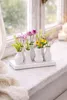 Handgefertigte kleine Keramik Deko Blumenvasen Set aus 7 Produktbild-Vorschau 4