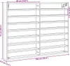 vidaXL Vitrína biela 100x8,5x75 cm Materiál na báze dreva Náhľad obrázku produktu 8