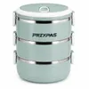 Thermo Lunchbox 2,1 L 3 Fächer Edelstahl, auslaufsicher, Produktbild-Vorschau 3