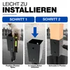 GeZu Impex Bodenhülse zum Einbetonieren 91 x 91 mm Schwarz Produktbild-Vorschau 3