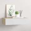 vidaXL Wandmontiertes Schubladenregal Eiche und Weiß 40 x Produktbild-Vorschau 2
