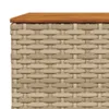 vidaXL Tuintafel Beige, 55x55x36 cm, polyrotan, acaciahout Productafbeelding-voorbeeld 7
