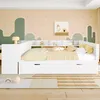 Flieks Kinderbett 140x200cm mit Ausziehbett, Doppelbett Produktbild-Vorschau 4