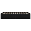 The Living Store Bettgestell Schwarz 135x190 cm Produktbild-Vorschau 7