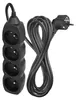 Prodlužovací kabel 5 m / 4 zásuvky / černý / PVC / 1,5 mm2 Produktbild-Vorschau