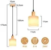 ZMH Pendelleuchte Holz Weiß Esstischlampe Vintage 1 Flammig Produktbild-Vorschau 7