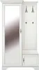 Garderobenschrank weiß matt 116x210x44 cm links mit Spiegel Produktbild-Vorschau 5