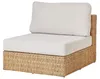BELIANI Lounge Set Naturfarben Rattan 3-teilig Boho-Stil Produktbild-Vorschau 9