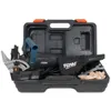 A black plastic case containing a power tool and accessories. Náhľad obrázku produktu