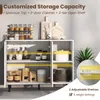 KOMFOTTEU Credenza da buffet bianca, mobile da cucina Anteprima dell’immagine prodotto 5