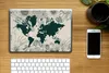 MuchoWow® Laptop Aufkleber Sticker Cover Weltkarte - Blumen Produktbild-Vorschau 2