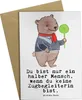 Mr. & Mrs. Panda Grußkarte Zugbegleiterin Herz - Weiß - Produktbild-Vorschau 1