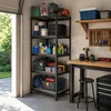 Relaxdays Schwerlastregal, HxBxT: 200 x 60 x 60 cm, 875 kg, Produktbild-Vorschau 2