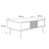 NAVANI Couchtisch mit Schublade eleganter Wohnzimmertisch Produktbild-Vorschau 8