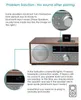 An instructional image showing a Bluetooth adapter connected to a stereo system, with text explaining how to troubleshoot sound issues after pairing. Produktbild-Vorschau