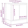 vidaXL: Mueble bajo lavabo, roble ahumado, 60 x 34,5 x 60 Vista previa de la imagen del producto 8