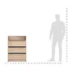 KOMTO Kommode mit 3 Schubladen Komodenschrank für Produktbild-Vorschau 9