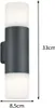 TRIO-Leuchten Wandleuchte HOOSIC BH 8.50x33 cm grau Produktbild-Vorschau 4